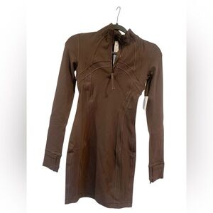 lululemon athletica Brown Long Sleeve Dress